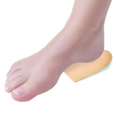 Подпяточник гелевый покрыт кожей, удобен для усталых ног, размер на выбор, пара.